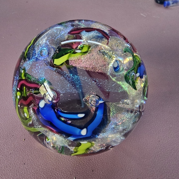 Colorful Glass Paperweight - Picture 3 of 4